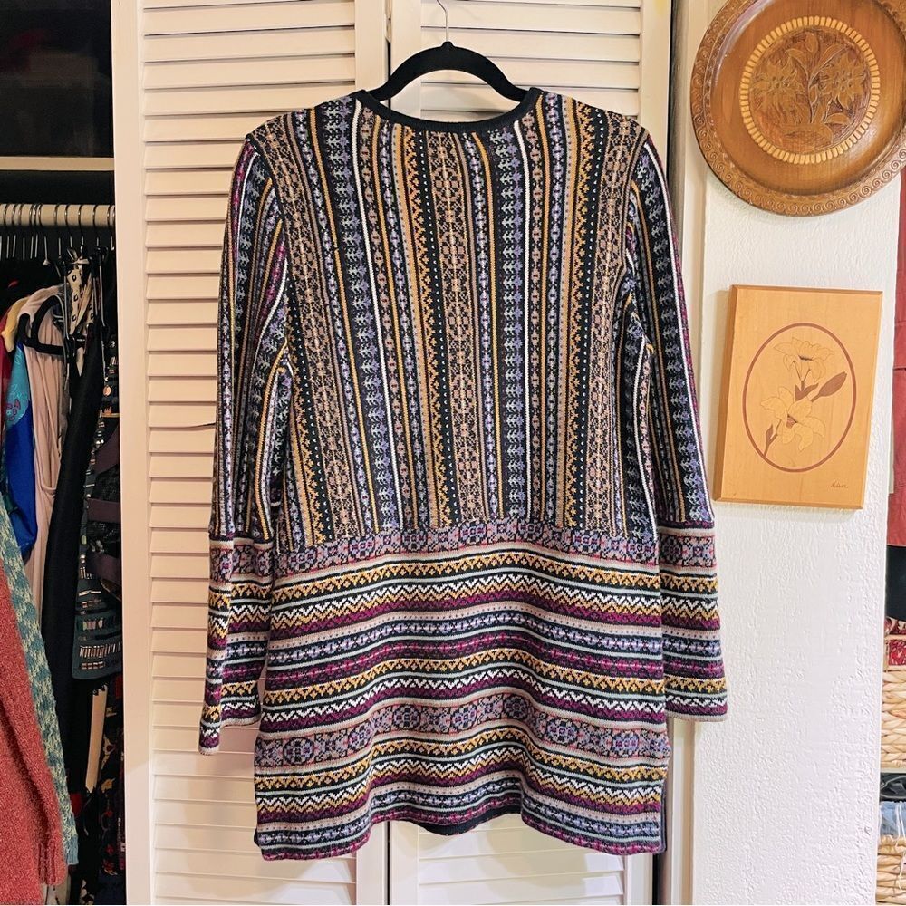 Coldwater Creek Patchwork Sweater Tunic - Picture 2 of 4